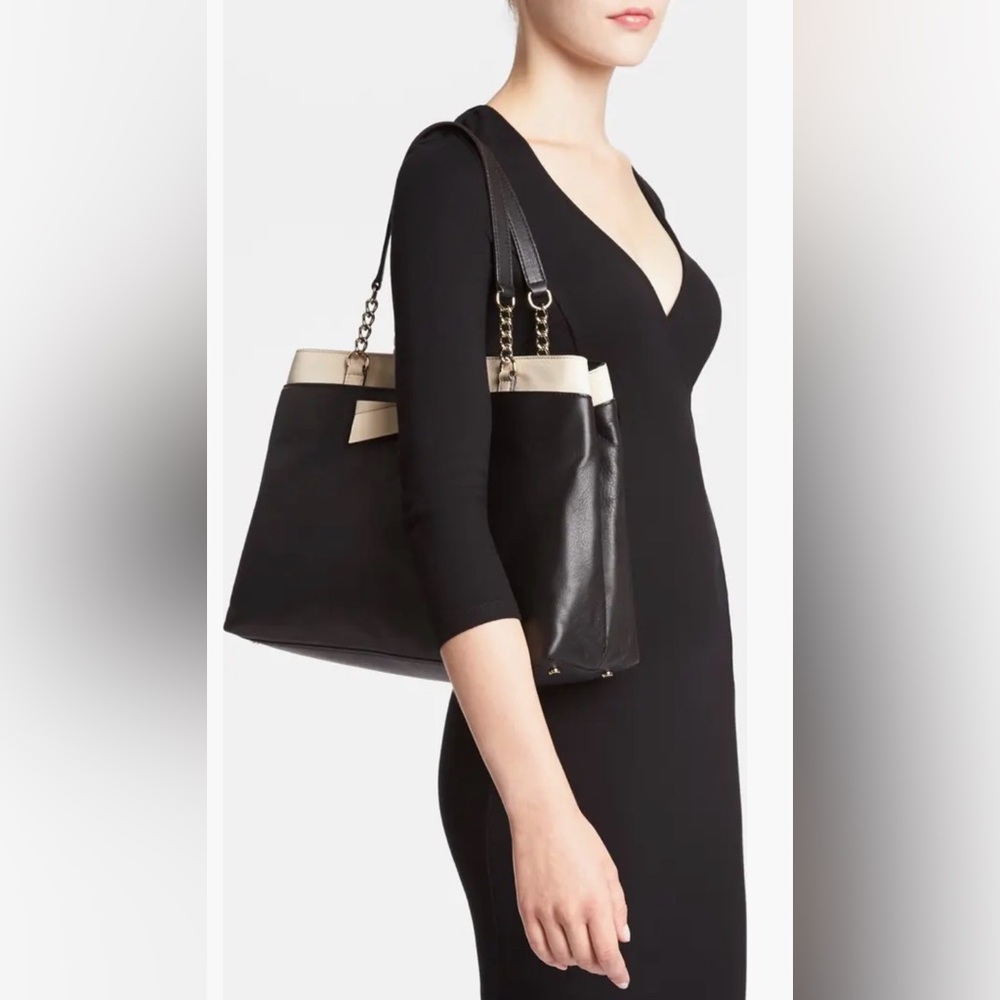 kate spade ♠️ Hancock Park Maryanne Leather Bow Shopper - Picture 5 of 13